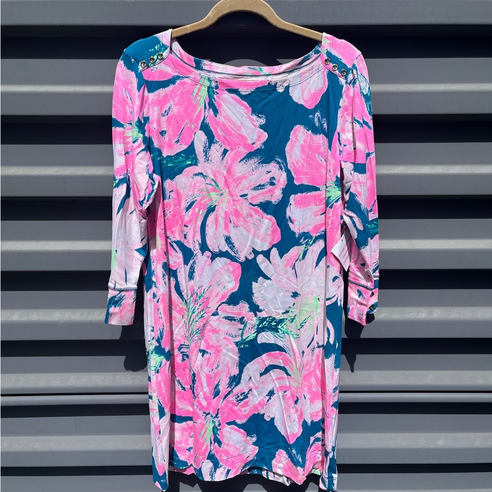 Lilly Pulitzer Pink and Blue Floral Mini Dress